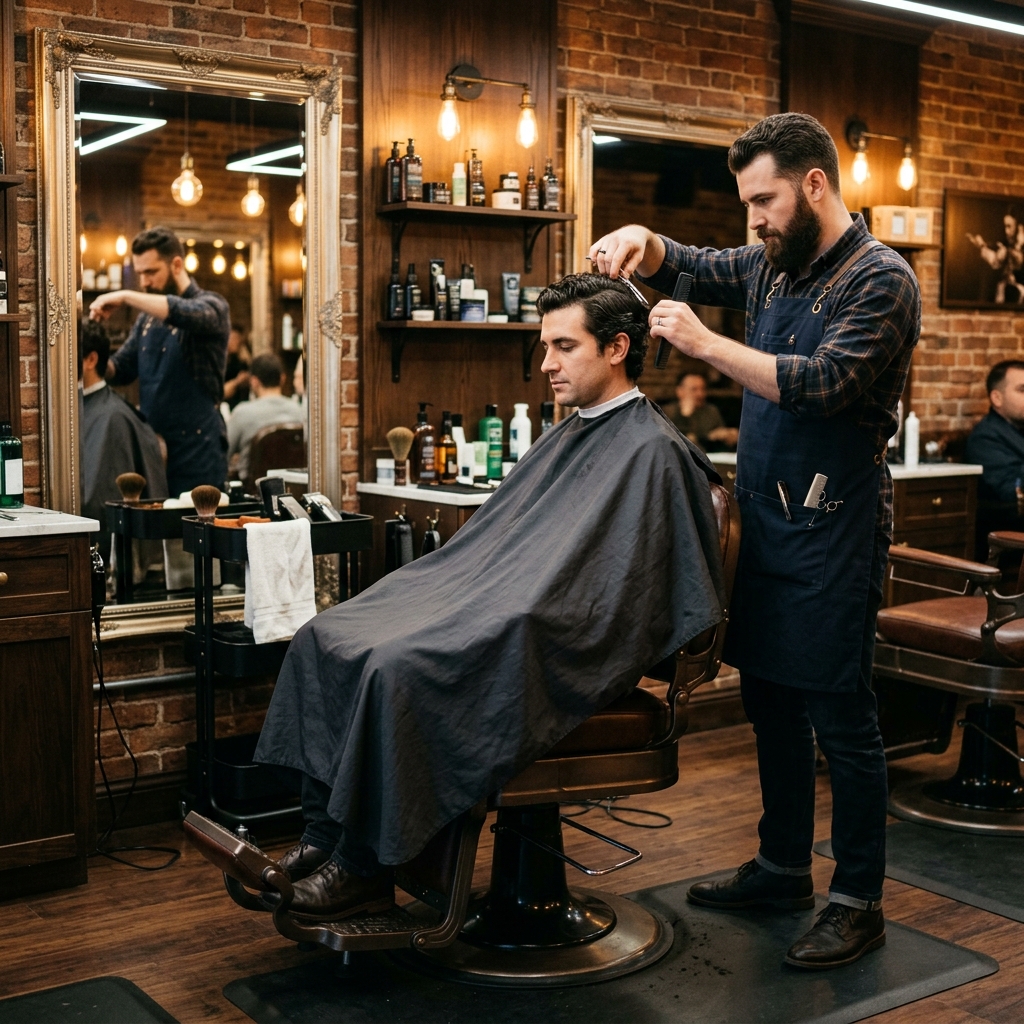 Barbero cortando en 𝑆𝑖𝑠𝑐𝑢 𝐵𝑎𝑟𝑏𝑒𝑟 𝑆𝘩𝑜𝑝